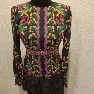 Multicolored Saloni Dress